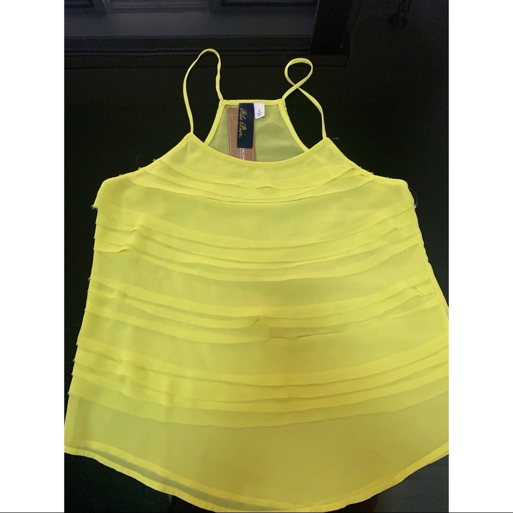 Francesca’s bright yellow camisole